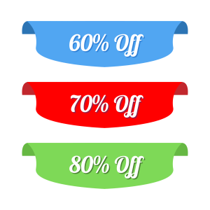 60% 70% 80% Off PNG