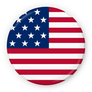 USA Flag Badge PNG