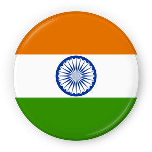 India Flag Badge PNG