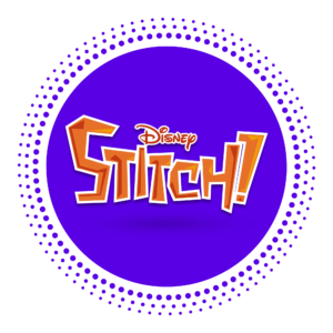 A Stitch Logo PNG featuring the adorable blue alien from Lilo & Stitch in a transparent background, perfect for digital and branding projects.