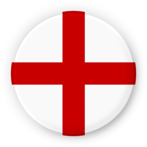 A circular London flag PNG with a transparent background, featuring the Union Jack in a badge-style design.