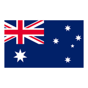 A rectangular Australia flag PNG with a transparent background, featuring the Union Jack, Southern Cross, and Commonwealth Star.