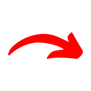 Red Color Arrow PNG with a clean transparent background, ideal for directional signs, web navigation, and design projects.