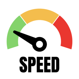 Speed Vector Design PNG with motion lines symbolizing high speed, acceleration, and racing effect.