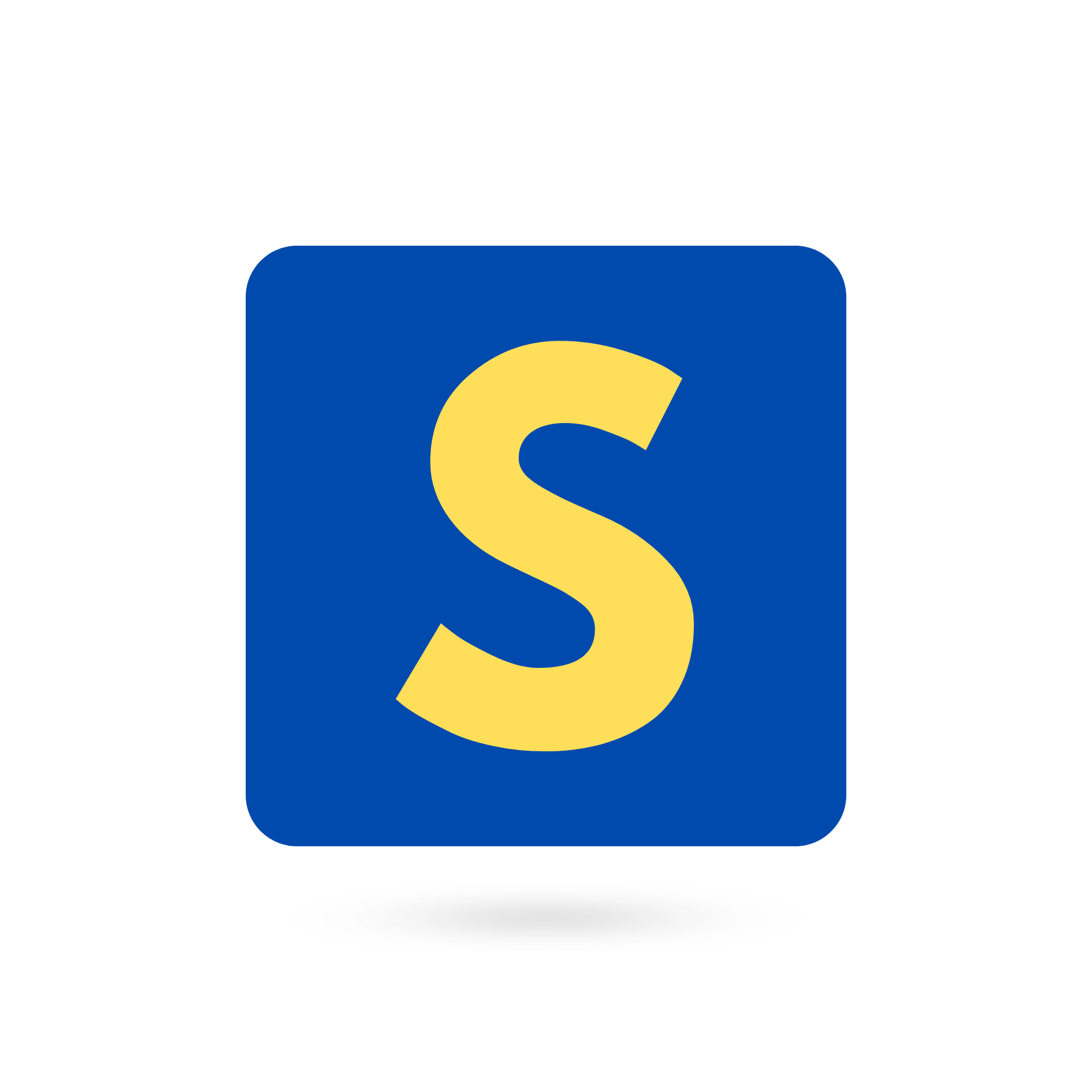 A clean and bold capital "S" inside a pink circle on a transparent background.