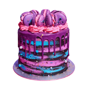 A gluten-free chocolate cake with rich layers and smooth frosting on a transparent background, perfect for healthy dessert visuals.