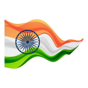 High-resolution Indian national flag (Tiranga) vector PNG with transparent background.