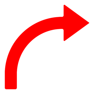 Transparent PNG of a red arrow symbol pointing direction.