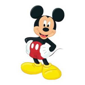 Transparent PNG illustration of Mickey Mouse cartoon character from Disney.