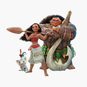 Transparent PNG illustration of Disney Princess Moana from the animated film.