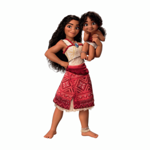 Transparent PNG illustration of Disney’s Moana and Simea characters.