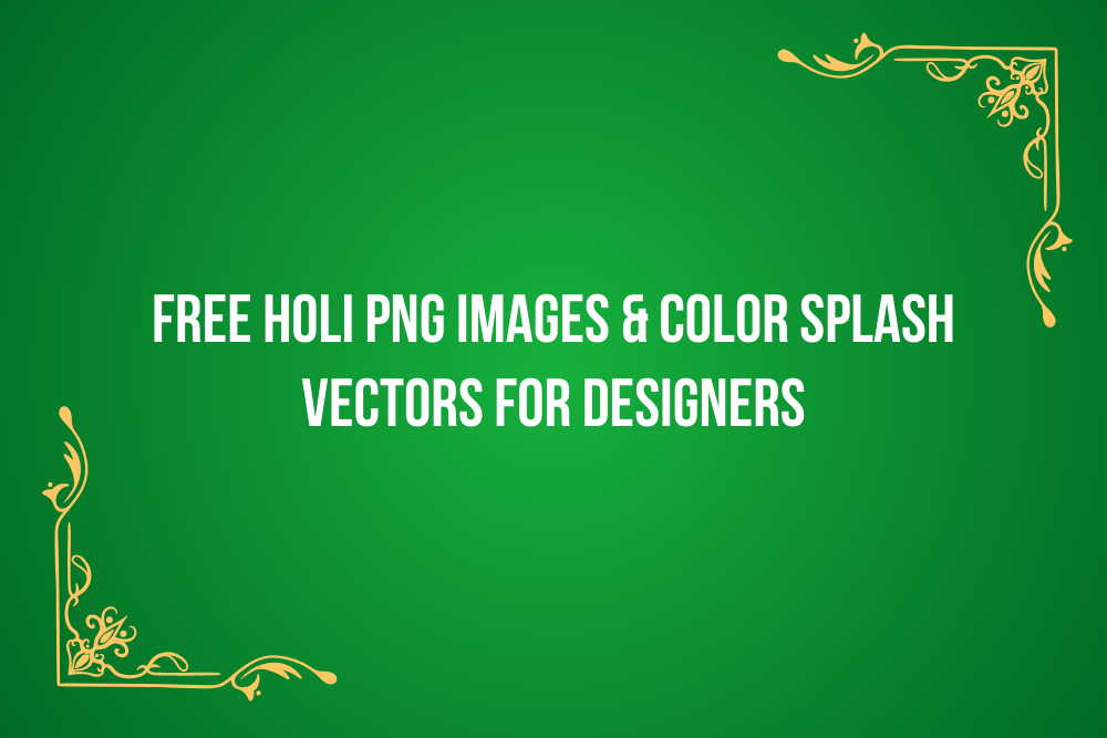 Free Holi PNG Images & Color Splash Vectors for Designers