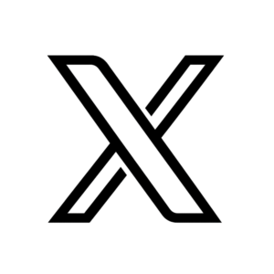 Twitter X logo in high-quality transparent PNG