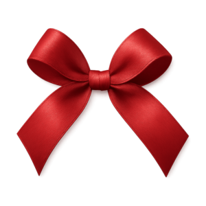 Decorative ribbon isolated on a transparent background.