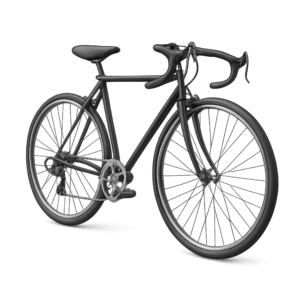 Transparent PNG of a cycle for fitness and transport theme.