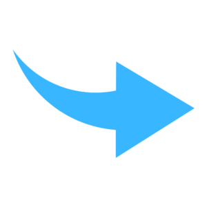 Blue Arrow PNG transparent image for presentations, infographics, web, and marketing design projects