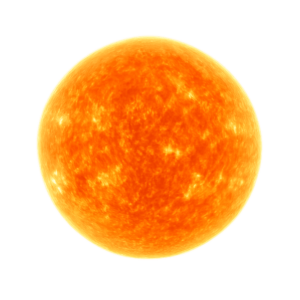 Sun PNG transparent high-quality image for weather, nature, and design projects