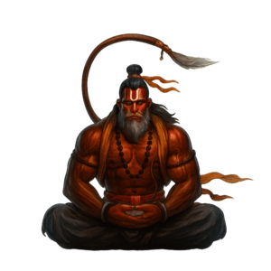 Hanuman Ji PNG transparent image of Lord Hanuman for devotional, festival, and creative design projects