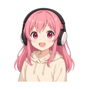 Transparent PNG of a cute anime-style girl with vibrant pink hair, perfect for digital and anime-themed designs.