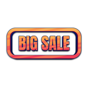 Big Sale PNG transparent image for e-commerce, marketing, and promotional design projects