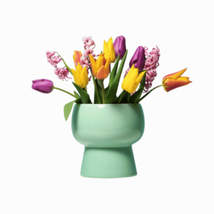Transparent PNG of a beautiful tulip bouquet with colorful fresh tulip flowers.