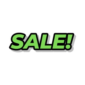 Transparent PNG of a “Sale” text or badge designed for promotional and marketing use.