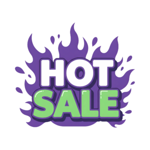 Transparent PNG of a “Hot Sale” promotional text design styled for marketing and discount campaigns.