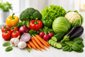 Best Vegetable PNG Images for Healthy Food and Graphic Design Projects