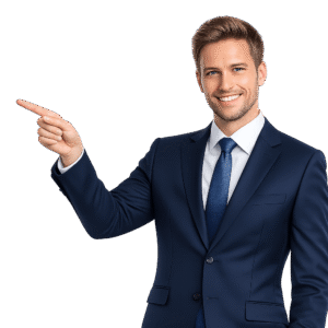 Business Man Pointing PNG