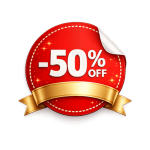 50% Discount Sticker PNG