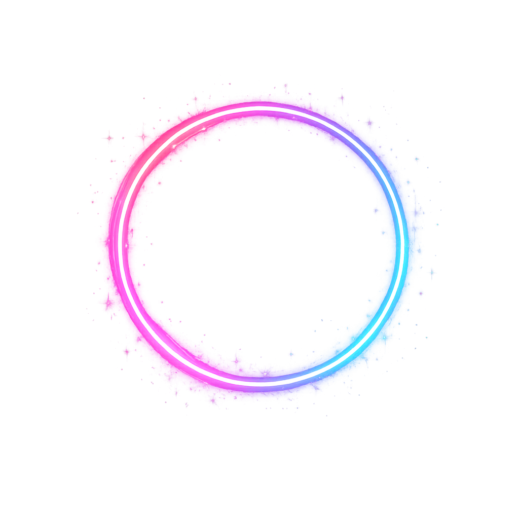 Neon Glow Circle PNG
