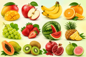 Top 10 Most Popular Fruit PNG Images for Designers and Content Creators
