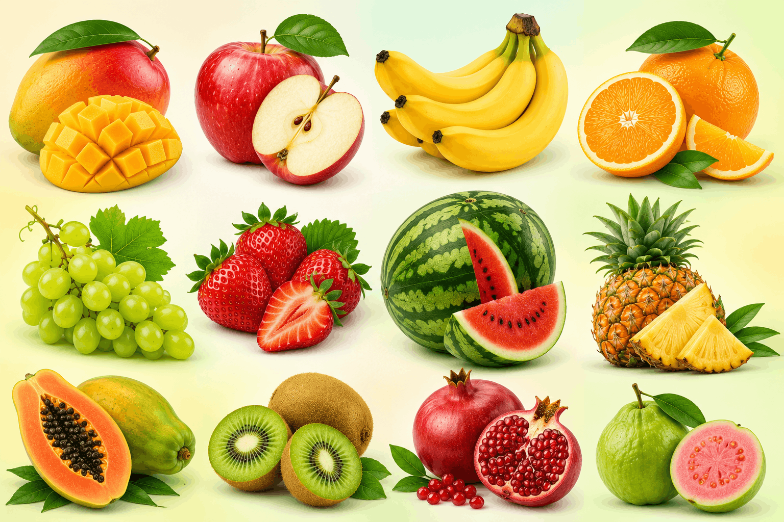 Top 10 Most Popular Fruit PNG Images for Designers and Content Creators