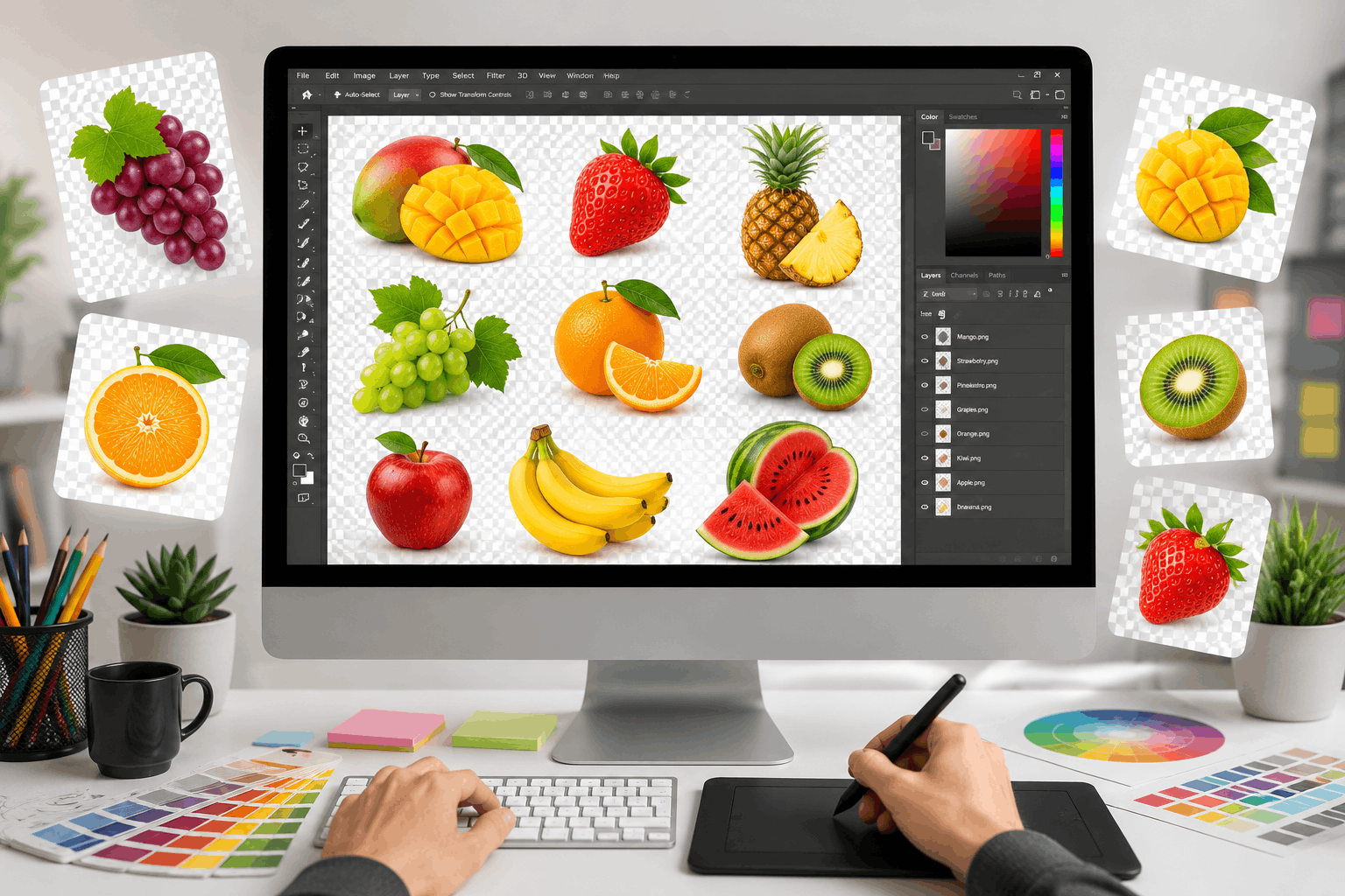 Why Transparent Fruit PNG Images Are Essential for Modern Graphic Design