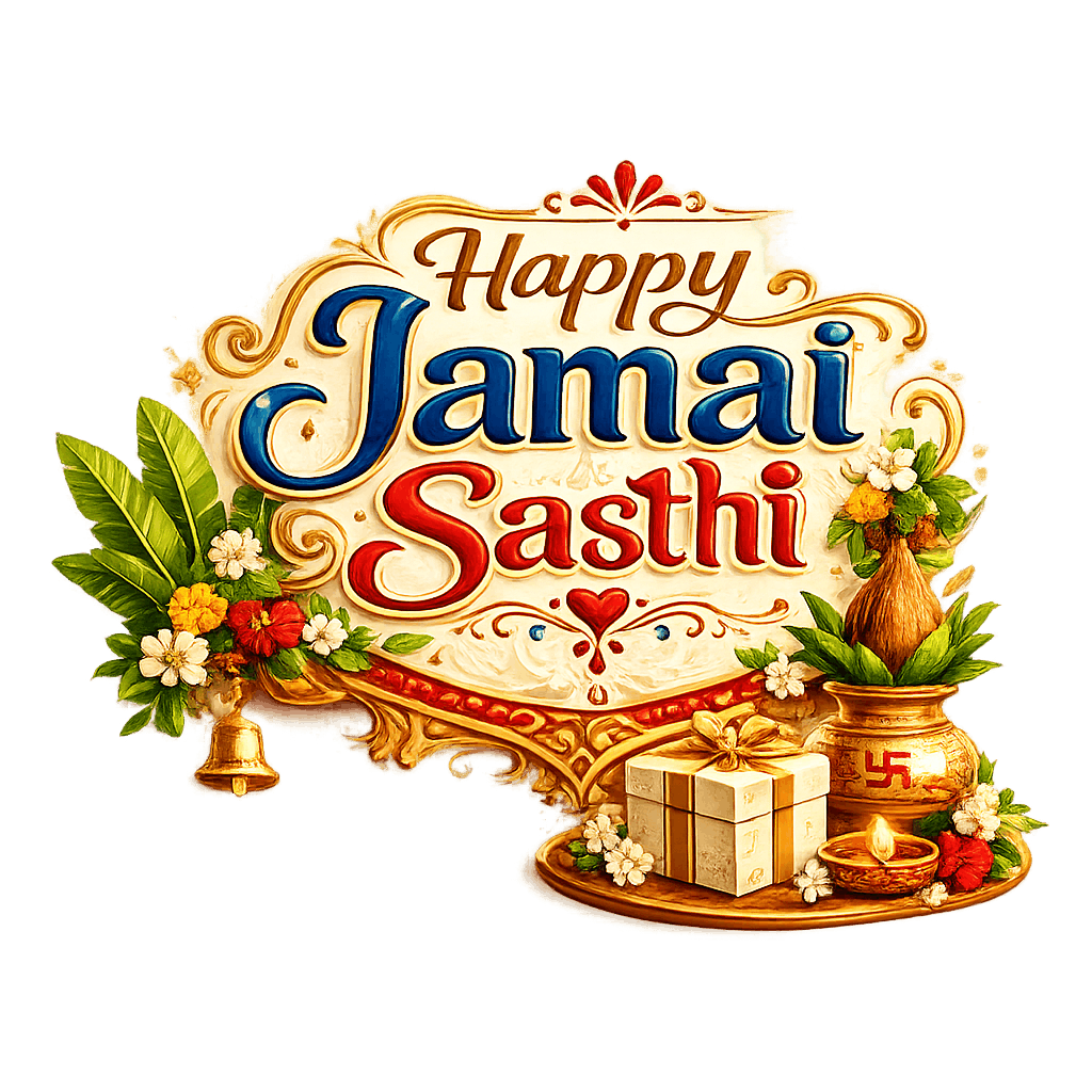 Happy Jamai Sasthi PNG