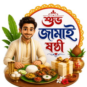 শুভ জামাইষষ্ঠী PNG
