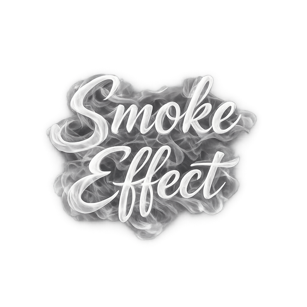 Smoke Effect Text PNG