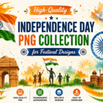 High-Quality Independence Day PNG Collection for Festival Designs