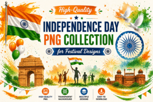 High-Quality Independence Day PNG Collection for Festival Designs