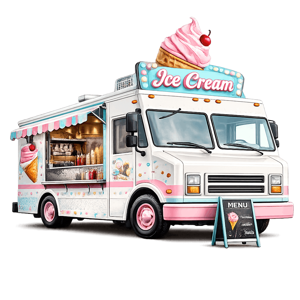 Ice Cream Truck PNG