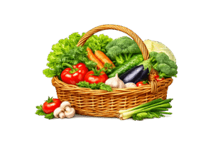 Vegetable Basket PNG