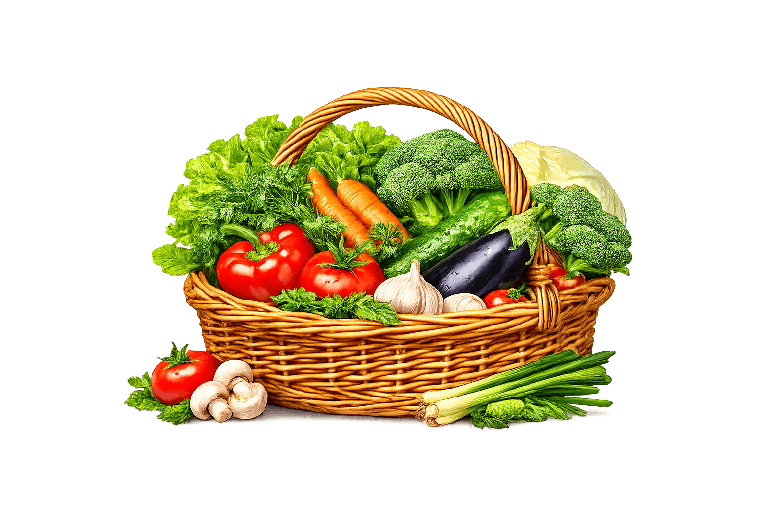 Vegetable Basket PNG