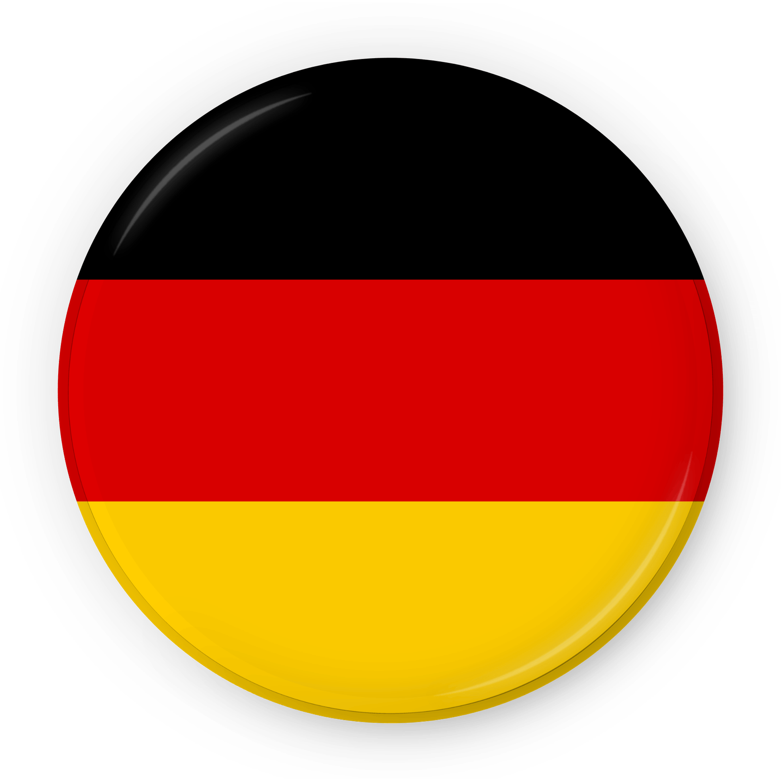 Germany Circle Badge Flag PNG