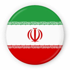 Iran Circle Badge Flag PNG