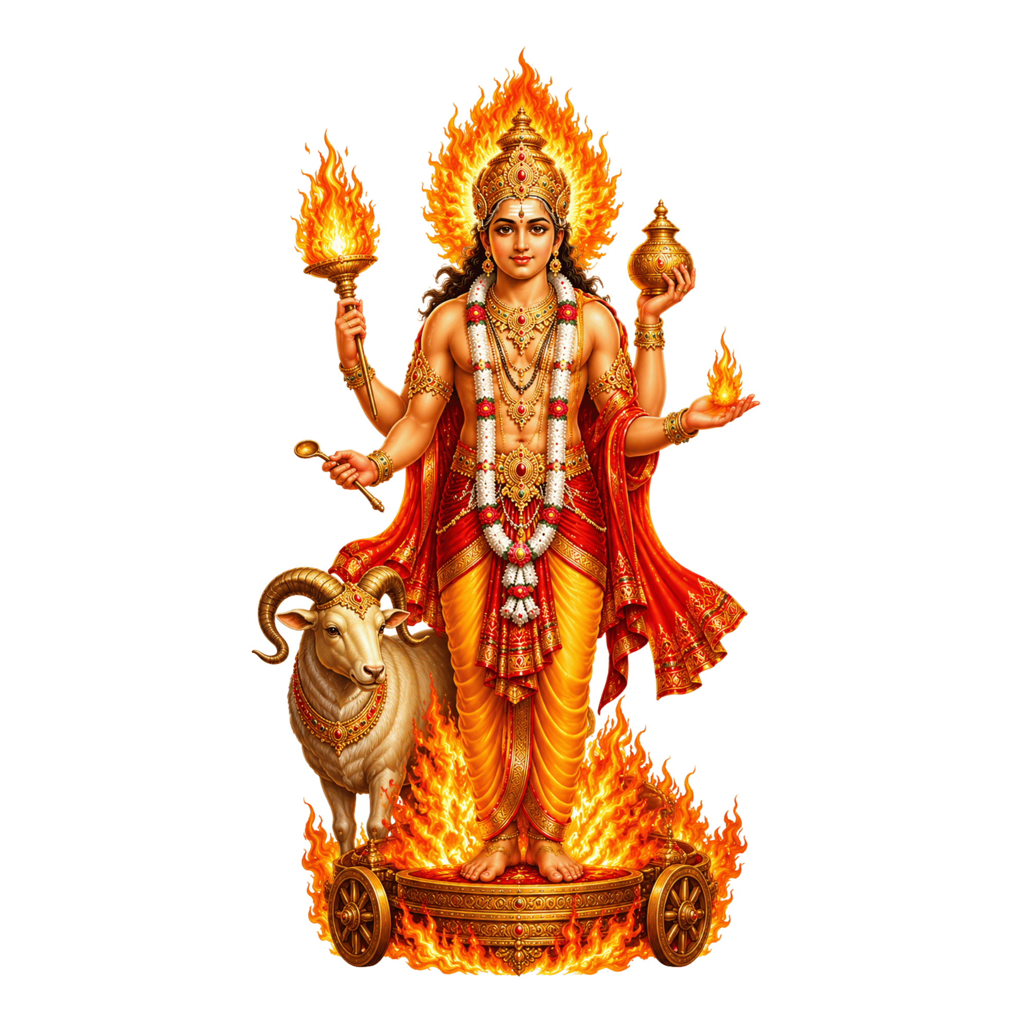 Lord Agni Dev PNG