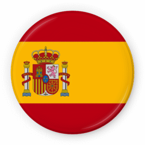 Spain Circle Badge Flag PNG