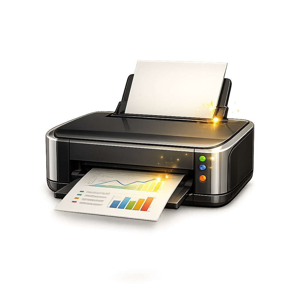 Golden Spark Printer Printing Chart PNG
