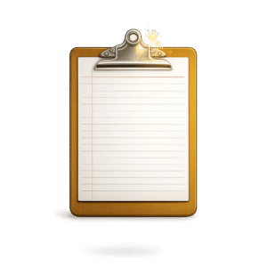 Sparkling Silver Clip Clipboard PNG