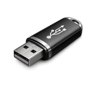 Black USB Flash Drive Connector PNG