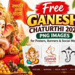 Best Free Ganesh Chaturthi PNG Images for Invitations, Posters & Festival Designs